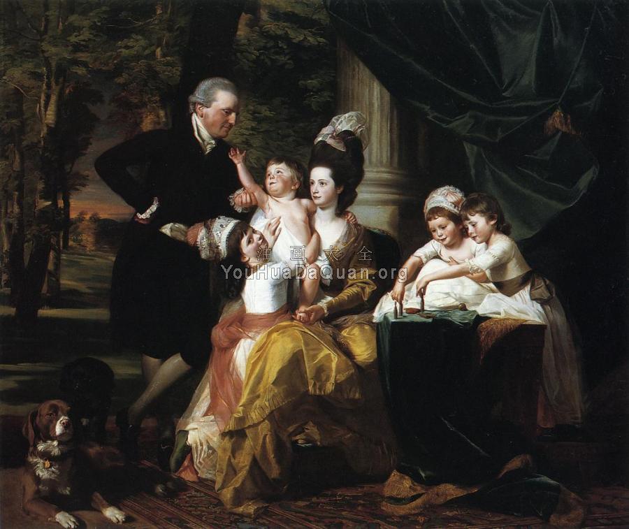 Sir William Pepperrell and Family - 约翰·辛格顿·科普利